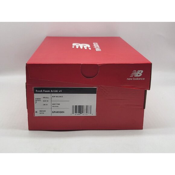 New‎ Balance Kids Fresh Foam Arishi V4 Grey/Pink/Purple Shoes Size 7 (7775024) - Picture 10 of 11